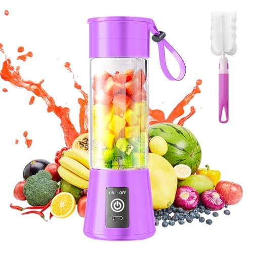 Image of Portable Blender for Smoothie & Shakes - Upgraded USB Rechargeable Personal Blender, High Speed of 20,000 Rpm, Suit for Travel /Sports /Office /Home, Self Cleaning