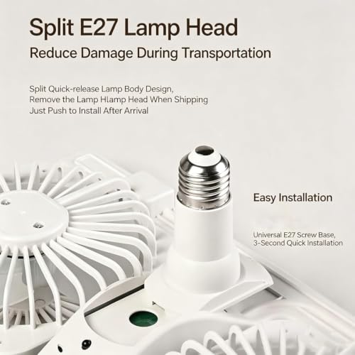 Ventiladors de techos con luzs y enchufe modernos con tres velocidades de ventilación azul 6
