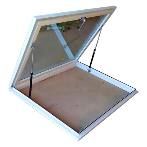 Claraboya de aluminio con asas, mejora la luz natural y el flujo de aire para áticos y terrazas solares, perfecto para instalaciones de techo plano