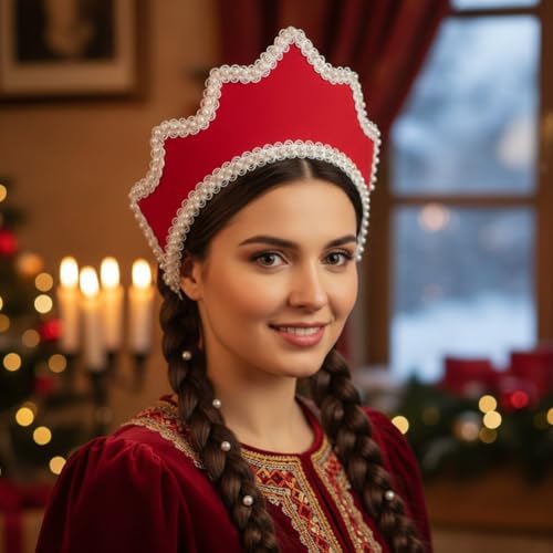 Accessoire de Tenue de Pèlerinage Renaissance - Coiffe Victorienne Élisabéthain - 8