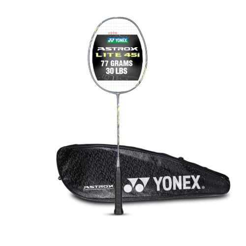 Image of Yonex Astrox Lite 45i Strung Badminton Racquet | Lightweight Graphite Frame | Head Heavy Balance for Power | Ideal for Beginner and Intermediate Players (Dark Gray)