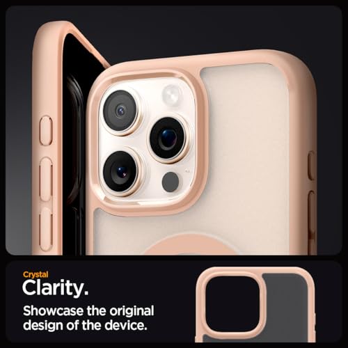 Image of Spigen for iPhone 16 Pro Case, Ultra Hybrid MagFit [Anti-Yellowing] [Compatible with Magsafe] - Frost Rose Titanium