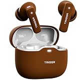 TRIGGR Apex S2 Truly Wireless Bluetooth in Ear Earbuds, Dual Pairing, 60H Battery, Rapid Pairing, Preset EQ, 4 Mic ENC, Premium Rubber Finish Earbuds TWS (Mocha Mousse) Amazon Deal