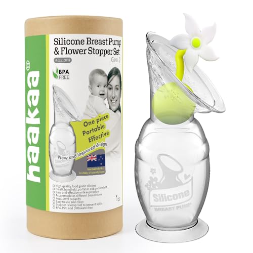 Image of haakaa Manual Breast Pump Silicone Milk Saver for Breastfeeding Moms 4oz