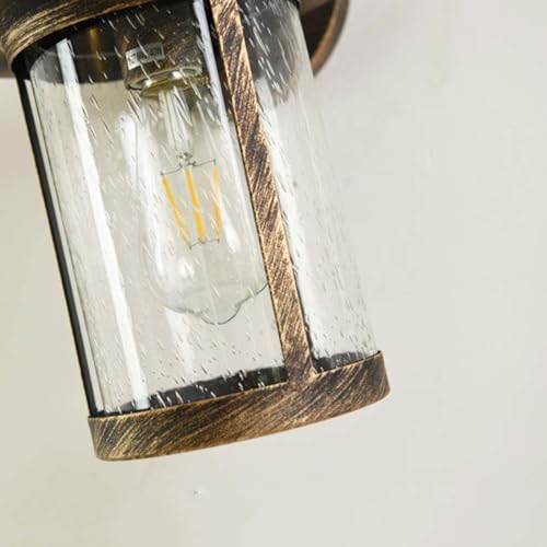 Applique extérieure étanche contre la pluie lanterne en verre de balcon - 8