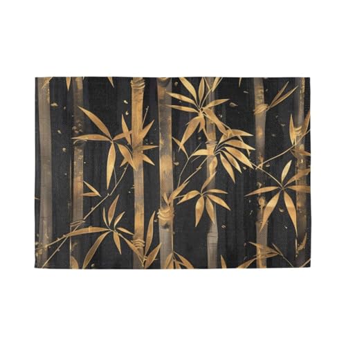 Golden Decorative kids placemats for dining table rustic underplate mat tapetes para mesa de sala set of 6 12x18