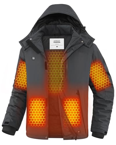 Graphene Heated Jacket for Men with Rechargeable Battery Pack Included
