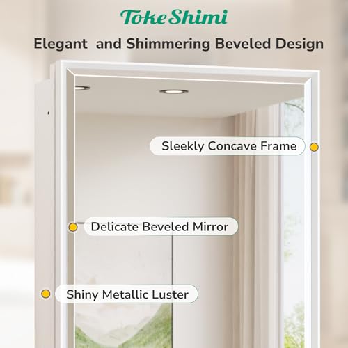 Image of TokeShimi 24 x 30 in Medicine Cabinets for Bathroom, Beveled Mirror