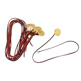 Dischi Piezoelettrici, 15 Pezzi 27mm Pickup Piezoelettrico con Filo da 18,9 Pollici Accessori per Strumenti Pickup per Batteria con Microfono per Chitarra