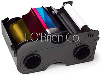 Fargo 45410 Color Ribbon YMCKO, 100 Images for C50 Printer, Pack of 2