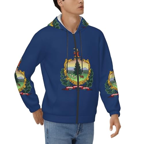 Sweat à capuche Vermont homme contre le froid de l'automne hiver