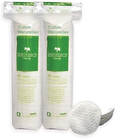 Intrinsics Premium 2” Naturelles Cotton Rounds 2 Pack (160 Count)...