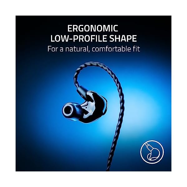 Razer-Moray-in-Ear-Monitor-for-Streaming-Hybrid-Dual-Driver-Acoustic-Design-Ergonomic-Low-Profile-Shape-Passive-Noice-Isolation-Braided-Over-Ear-Wires-Custom-Ear-Tips-Carrying-Case-Black Razer-Moray-in-Ear-Monitor-for-Streaming-Hybrid-Dual-Driver-Acoustic-Design-Ergonomic-Low-Profile-Shape-Passive-Noice-Isolation-Braided-Over-Ear-Wires-Custom-Ear-Tips-Carrying-Case-Black
