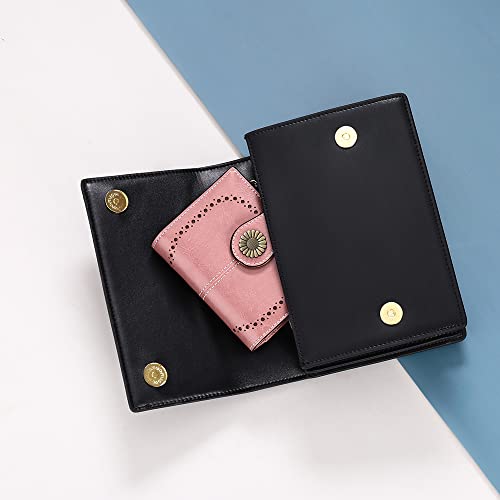 Sendefn Small Womens Wallet Leather Bifold Card Holder Rfid Blocking With Zipper Coin Pocket #TOP5