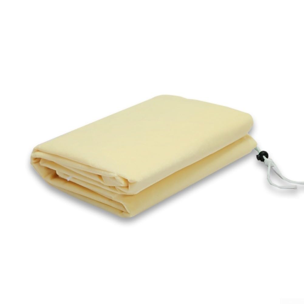Paquete de 2 fundas de protección contra heladas de plantas de invierno, manta de tela no tejida aislada para árboles frutales, jardín, al aire libre, protección contra clima frío, beige