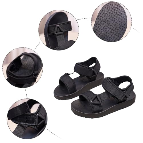 IWIHMIV Kids Sandals Girls Open Toe Sports Sandals Lightweight Boys Thick Sole Walking Water Shoes with Back Strap4