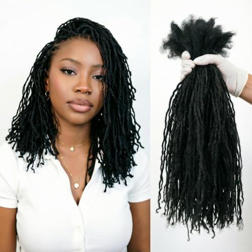 Haredluck 10 �C���` 30 �X�g�����h Sisterlocks Locs Extesnions �l�� 0.4cm ���� �}�C�N�����b�N �J�[���[�`�b�v�A���S�n���h���C�h �C���^�[���b�N �p�[�}�l���g �\�t�g �h���b�h���b�N �G�N�X�e���V����