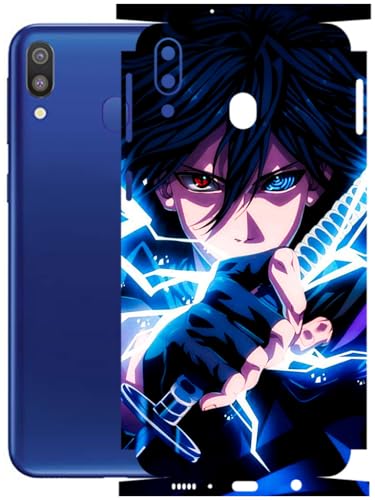 Image of AtOdds - Full Body Back Screen Guard Protector Film - Lamination Wrap Skin Sticker Compatible with Samsung Galaxy M20 | Scratchproof Matte Finish (Anime 42)