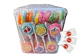 Lollipops Fruit Flavored 0.35oz / Lizaki deseniowe 10g (100pc)