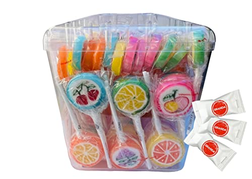Lollipops Fruit Flavored 0.35oz / Lizaki deseniowe 10g (100pc)