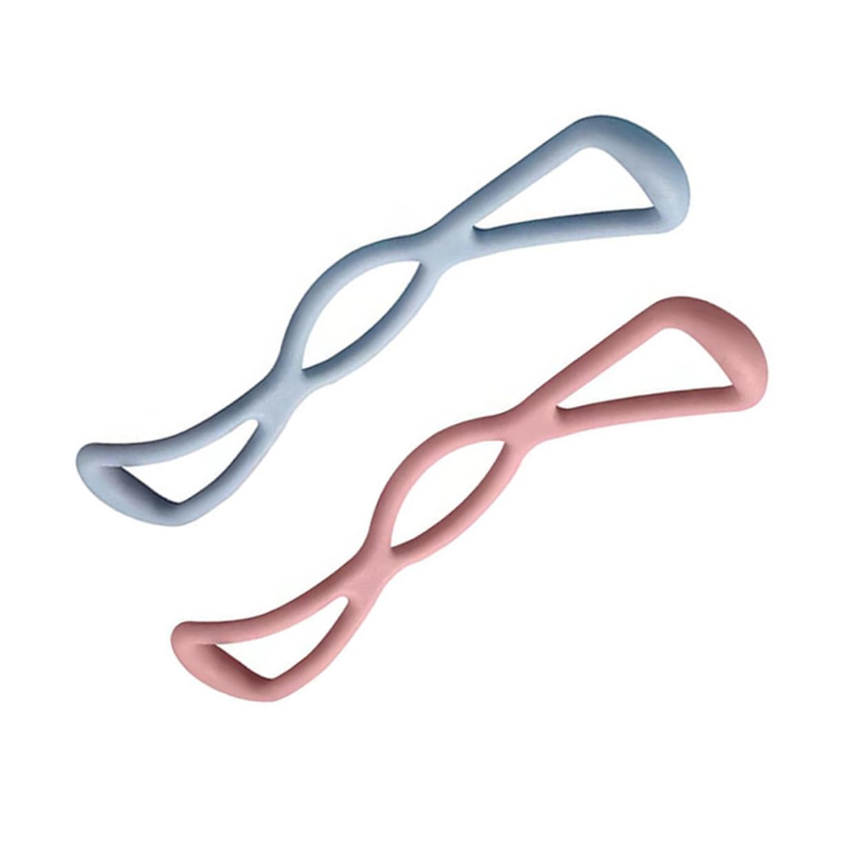 Outanaya 2Pcs Yoga Figure Stretch Bands Elastic Fitness Stick Kit for Shoulder and Neck for Pilates Home Workouts Training Lightweight and Durable