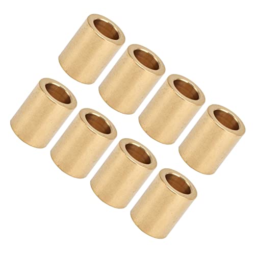 TIKATARER Messingbuchsen, 8pcs Selbstschmierende Messinghülle Buchse Drillbuchse 8mm Bohrung X 12 Mm OD X 15 Mm Länge Spezielle Lagerhülle für Messinghülsen Schieberegler