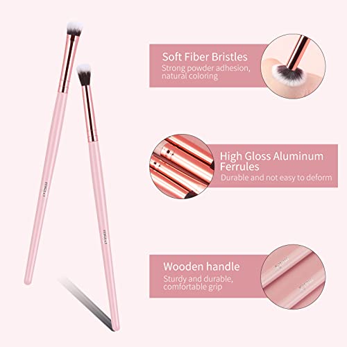 Msq Eyeshadow Brushes Set 4Pcs Makeup Eye Brushes Eyeshadow Blending Brush Eyebrow Highlighter Brush Beauty Brushes- Pink #TOP2