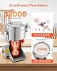 Molino Eléctrico de Granos VEVOR, 3400W 2500g para Especias y Maíz Seco, Máquina de Molienda en Seco, Pulverizador de Acero Inoxidable de 32000RPM para Granos Secos, Café, Especias y Nueces (Tipo Oscilante 270°) 8