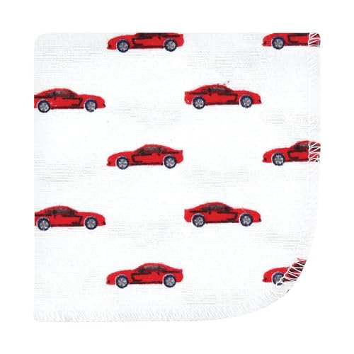Image of Hudson Baby Unisex Baby Flannel Cotton Poly Washcloths, Going Places 12 Pack, One Size
