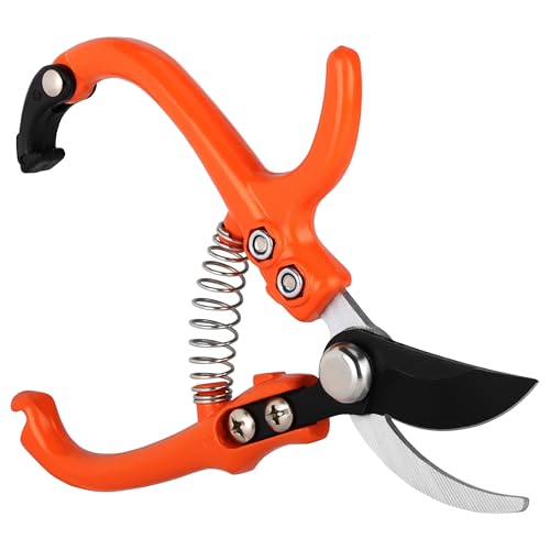 Belle Vous Sécateur de Jardin - Secateur de Jardinage et Cisaille à Haie en Acier Carbone - Outillage de Jardinage - Cisailles Outils pour la Taille de Haies et Gazon
