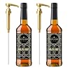 Cafe Le Rou Hazelnut Coffee Syrup 25.4oz Cafe Flavoring Hazelnut,2-pack) *Includes 2 Dispensers*Flavoring for Coffee, Tea and Espresso