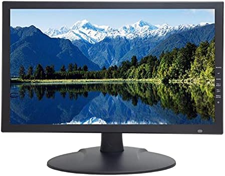 101AV 18.5" Professional LED Security Monitor HDMI VGA & BNC Input Audio Video Display Computer PC Monitor w/Speaker for CCTV DVR Office & Home Security Camera System Surveillance Optional Wall Mount