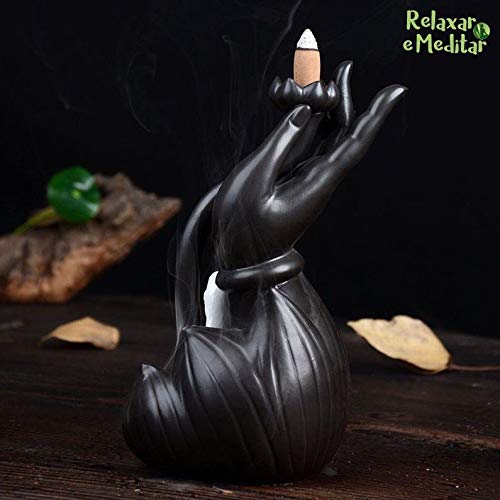 Incensário Cascata de Fumaça Kuan Yin Fumaça Invertida