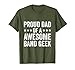 Mens Funny Marching Band Proud Dad Of A Awesome Band Geek T-Shirt