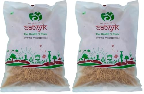 Image of S Siddhagiri's SATVYK THE HEALTH re STORE Jowar Millet Vermicelli (200gm) - Sevaiya | No Maida | Traditional Method Semiya | Preservative Free | Vegan | Chemical Free Sorghum Millet Vermicelli