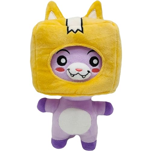 LankyBox Plushies Foxy Boxy And Rocky, LankyBox Plush with Detachable Removable Head Mask, Lanky box Toys Plushie, Soft Toys Gift for Girls, Boys, Kids, Friends