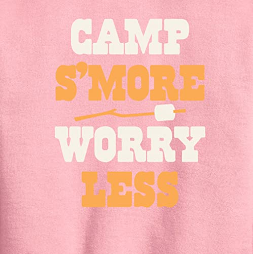 Instant Message - Camp Smore Worry Less - Toddler And Youth Crewneck Fleece Sweatshirt2