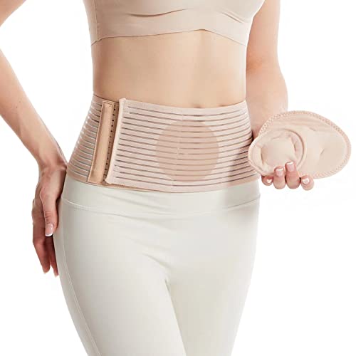 Cinturón para hernia umbilical. Faja abdominal para hernia umbilical. Faja ortopédica con soporte para el ombligo
