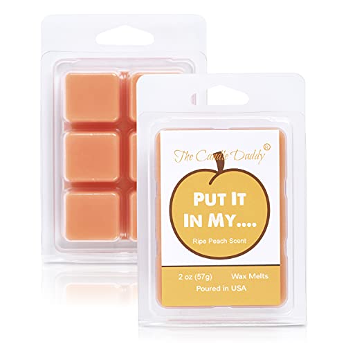 Put It in My... - Ripe Peach Scented Wax Melt - 1 Pack - 2 Ounces - 6 Cubes - Poured in USA