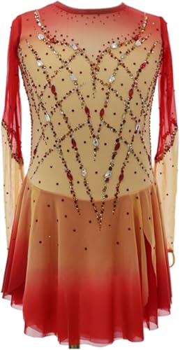 Robe de compétition de patinage artistique et vêtement de danse salsa pour fille et femme