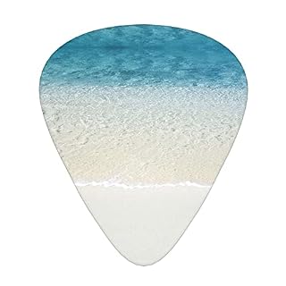 Ensemble de 12 médiators de guitare de plage de sable blanc d’eau de mer claire pour guitare acoustique, guitare… - Les Beatles, Paul McCartney, John Lennon, RIngo Starr, George Harrison