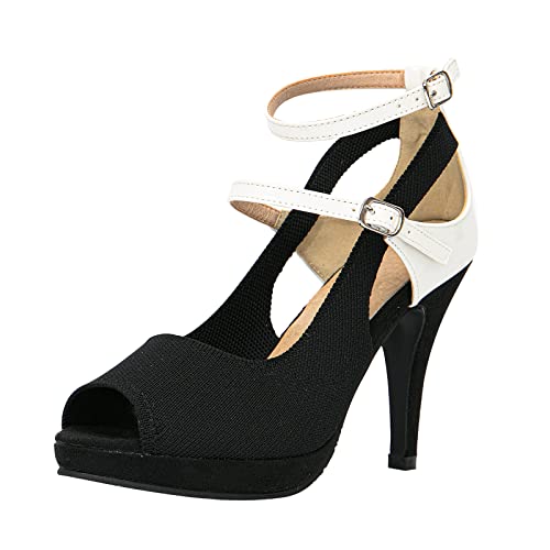 Image of getmorebeauty Women's High Heels Shoes Ankle Straps Dress Heeled Sandals