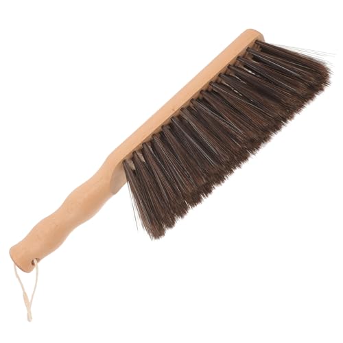OUNONA Brosse de Cheminée à Manche Bois pour Nettoyage Intérieur et Extérieur Outil Polyvalent pour Récurer Foyer et Manteau Brosse Main Pratique pour Balayette Cheminée