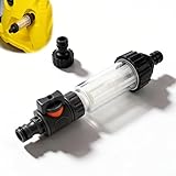 DIYCUT 3/4 Zoll Wasserfilter Garten, Wasserfilter Wohnmobil, Wasserfilter Hochdruckreiniger,mit 2 Stück Schlauchverbinder, Universell für Hochdruckreiniger, Gartenpumpen, Caravan und Camping