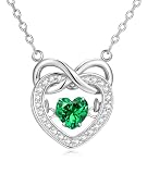 CERGISE Silver Necklace Anniversary Present for Her