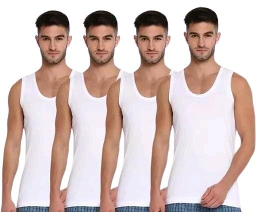 Soft Cotton Vest Pack of 5 Comfortable Breathable Lightweight Sleeveless Undergarment for Men and Boys-image-10