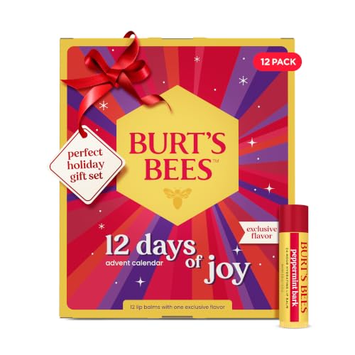 Burt's Bees Holiday Lip Balm Gift Set, 12 Hydrating Lip Balms - image 1