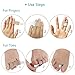 Jrery-KEY Finger Buddy Wraps Pack of 6 PCS, Finger Brace Splint for Arthritis Support Trigger Finger, Used for Index Middle Pinky Fingers, Toe Wraps Broken Toe Splint Straightener for Hammer Toe