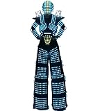 Earthradius Clothing Robot Costume RGB Change Color Helmet Stilts Walker Robot Suit Nightclub Bar Light Show (XL)