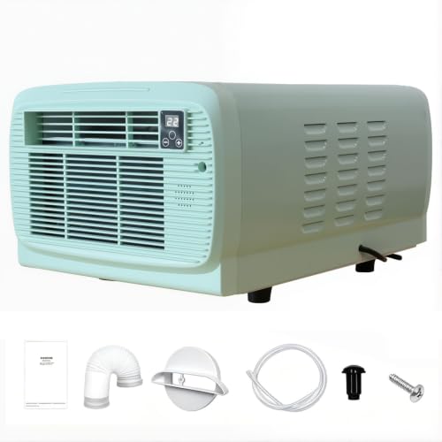 Image of 2224BTU Portable Air Conditioner, Quiet Camping AC Unit with Compressor, 280W Low Wattage & 44dB Quiet Sleep Mode, 12h Timer, for Caravan, Camping, Motorhome & Tent